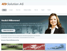 Tablet Screenshot of ad-solution.ch